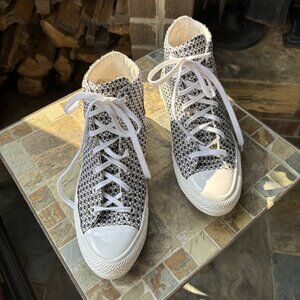 Converse CT AS Hi 555876 °C Gemma Black White Chuck-Womens Size 8